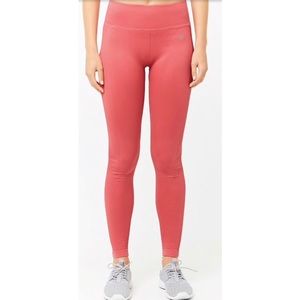 Forever 21 Pink Ribbed Seamless Leggings Small